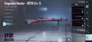 The Enigmatic Hunter DP28 weapon skin (Image via Krafton)
